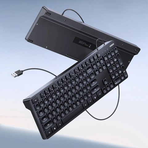 Klawiatura Ugreen KU004 90875 przewodowa 1.5 m do Windows / MacOS - czarna Klawiatura Ugreen KU004 90875 przewodowa 1.5 m do Windows / MacOS - czarna
