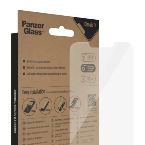 Szkło PanzerGlass Classic Fit antybakteryjne na iPhone 14 / 13 Pro / 13