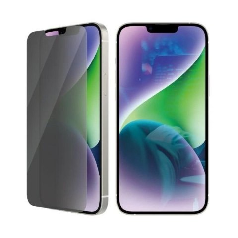 Szkło PanzerGlass Classic Fit prywatyzujące antybakteryjne na iPhone 14 Plus / 13 Pro Max