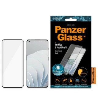 Szkło PanzerGlass E2E Microfracture antybakteryjne na OnePlus 9 Pro / 10 Pro / 11 - z czarną ramką