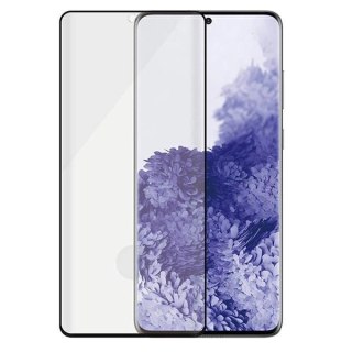 Szkło PanzerGlass E2E Microfracture antybakteryjne na Samsung Galaxy S21 Ultra - z czarną ramką