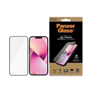 Szkło PanzerGlass E2E Microfracture antybakteryjne na iPhone 13 mini - z czarną ramką