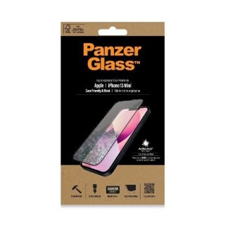Szkło PanzerGlass E2E Microfracture antybakteryjne na iPhone 13 mini - z czarną ramką