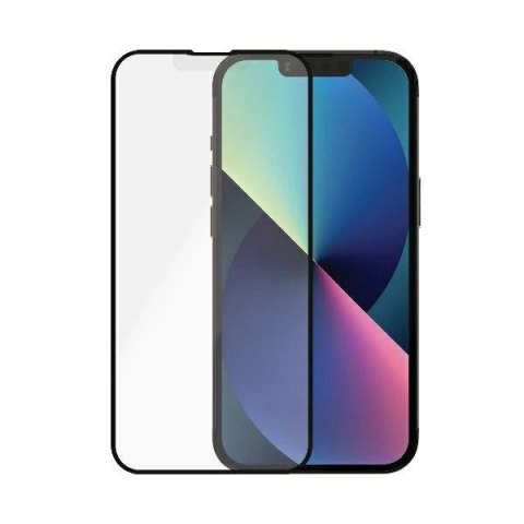 Szkło PanzerGlass E2E Microfracture antybakteryjne z filtrem odblasków na iPhone 13 / 13 Pro - z czarną ramką Szkło PanzerGlass E2E Microfracture antybakteryjne z filtrem odblasków na iPhone 13 / 13 Pro - z czarną ramką