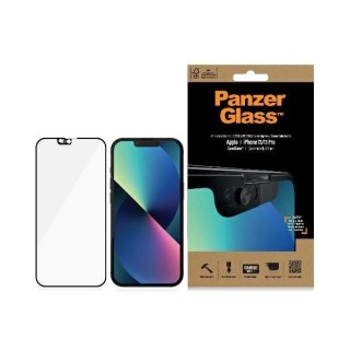 Szkło PanzerGlass E2E Microfracture antybakteryjne z osłoną aparatu na iPhone 13 / 13 Pro - z czarną ramką