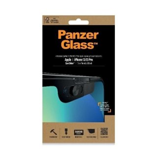 Szkło PanzerGlass E2E Microfracture antybakteryjne z osłoną aparatu na iPhone 13 / 13 Pro - z czarną ramką