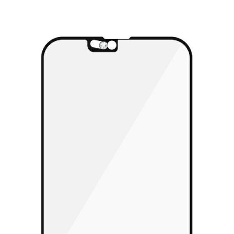 Szkło PanzerGlass E2E Microfracture antybakteryjne z osłoną aparatu z kryształem Swarovsky na iPhone 13 Pro Max - z czarną ramką