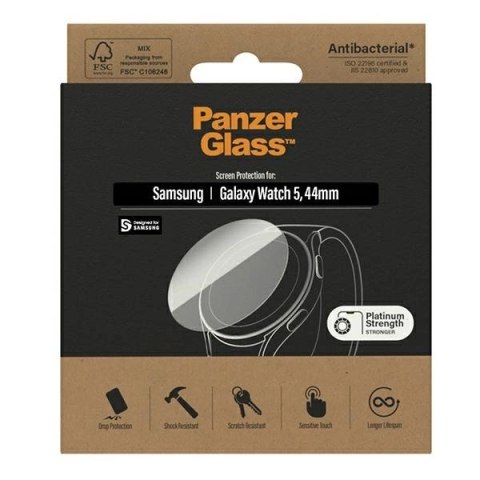 Szkło PanzerGlass Screen Protector antybakteryjne na Samsung Galaxy Watch Classic 5 44 mm