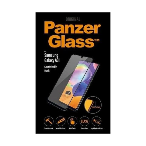 Szkło hartowane PanzerGlass E2E Regular na Samsung Galaxy A31 / A32 - z czarną ramką
