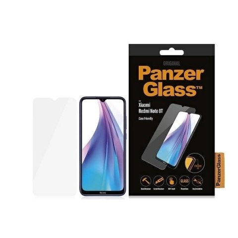 Szkło hartowane PanzerGlass E2E Regular na Xiaomi Redmi Note 8T - z czarną ramką