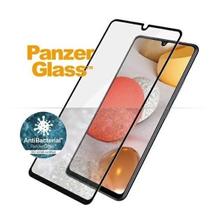 Szkło hartowane PanzerGlass E2E Super+ antybakteryjne na Samsung Galaxy A42 5G - z czarną ramką