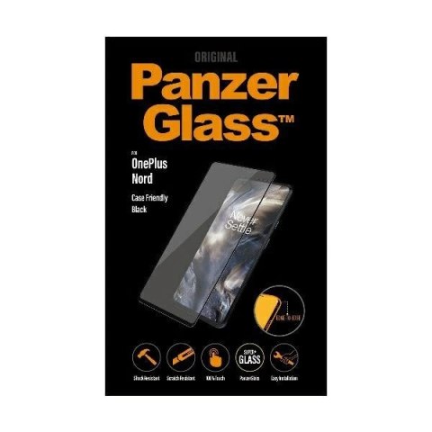 Szkło hartowane PanzerGlass E2E Super+ na OnePlus Nord - z czarną ramką