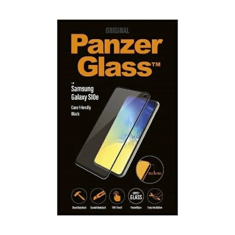 Szkło hartowane PanzerGlass E2E Super+ na Samsung Galaxy S10e - z czarną ramką