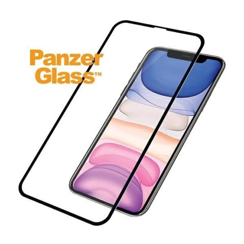 Szkło hartowane PanzerGlass E2E Super+ na iPhone XR / 11 - z czarną ramką
