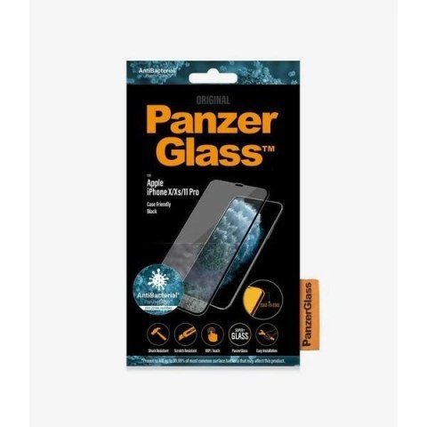 Szkło hartowane PanzerGlass E2E Super+ na iPhone X / XS /11 Pro - z czarną ramką Szkło hartowane PanzerGlass E2E Super+ na iPhone X / XS /11 Pro - z czarną ramką
