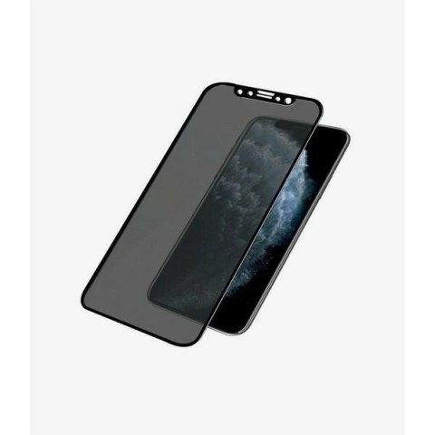 Szkło hartowane PanzerGlass E2E Super+ prywatyzujące na iPhone X / XS / 11 Pro - z czarną ramką