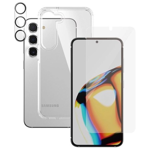 Zestaw PanzerGlass Bundle 3in1 etui przezroczyste + folia + osłona aparatu do Samsung Galaxy S23 Zestaw PanzerGlass Bundle 3in1 etui przezroczyste + folia + osłona aparatu do Samsung Galaxy S23