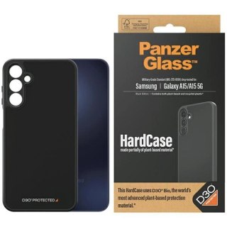 Etui PanzerGlass HardCase z D3O® Bio i certyfikatem Military Grade na Samsung Galaxy A15 / A15 5G - przezroczysto-czarne