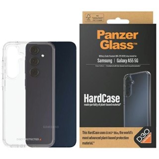 Etui PanzerGlass HardCase z D3O® Bio i certyfikatem Military Grade na Samsung Galaxy A55 5G - przezroczyste