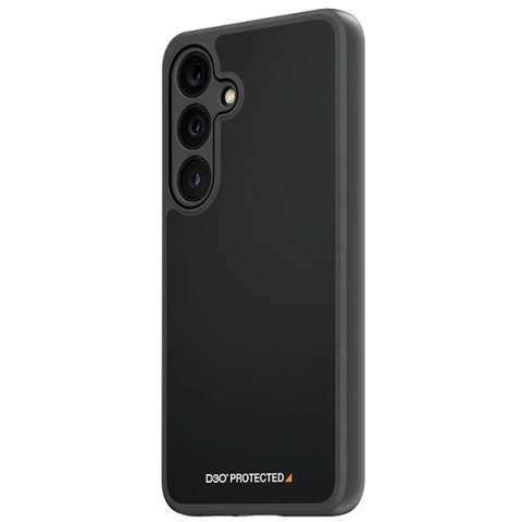 Etui PanzerGlass HardCase z D3O® Bio i certyfikatem Military Grade na Samsung Galaxy S24 - przezroczysto-czarne