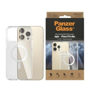 Etui PanzerGlass HardCase z MagSafe antybakteryjne z certyfikatem Military Grade na iPhone 14 Pro Max - przezroczyste