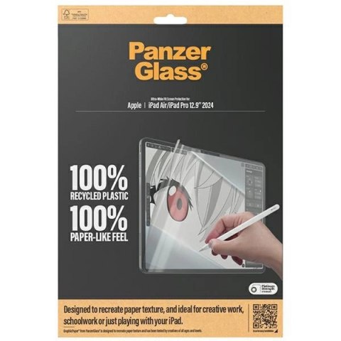 Folia PanzerGlass GraphicPaper antybakteryjna z filtrem odblasków na iPad Air 12.9" 2024 / iPad Pro 12.9" 2024