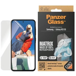 Folia PanzerGlass Matrix Ultra-Wide Fit z pozycjonerem na Samsung Galaxy A55 5G