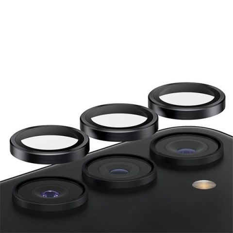Ochrona aparatu PanzerGlass Hoops Camera na Samsung Galaxy S24 / S23 / S23+ - z czarną ramką