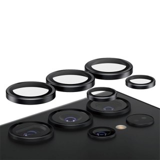 Ochrona aparatu PanzerGlass Hoops Camera na Samsung Galaxy S24 Ultra - z czarną ramką
