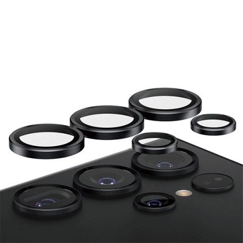 Ochrona aparatu PanzerGlass Hoops Camera na Samsung Galaxy S24 Ultra - z czarną ramką
