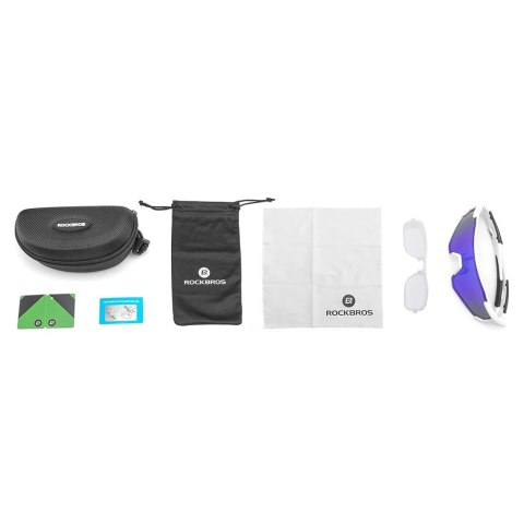 Okulary rowerowe Rockbros 10183 polaryzujące - niebieskie Okulary rowerowe Rockbros 10183 polaryzujące - niebieskie