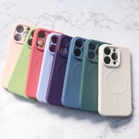 Silikonowe etui kompatybilne z MagSafe do iPhone 15 Pro Silicone Case - granatowe