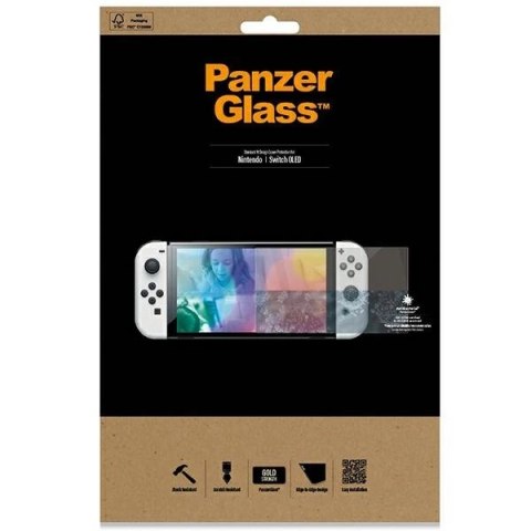 Szkło PanzerGlass Standard antybakteryjne na Nintendo Switch OLED