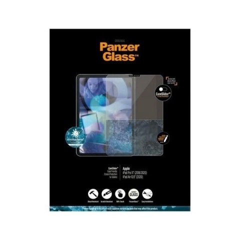 Szkło PanzerGlass Super+ antybakteryjne z zaślepką na aparat iPad Pro 11" 2018 / 2020 / 2021 / iPad Air 2020 Szkło PanzerGlass Super+ antybakteryjne z zaślepką na aparat iPad Pro 11" 2018 / 2020 / 2021 / iPad Air 2020