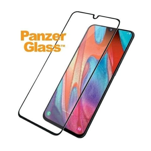 Szkło hartowane PanzerGlass E2E Pro Regular antybakteryjne na Samsung Galaxy A41 - z czarną ramką