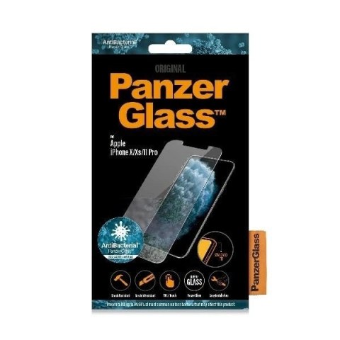 Szkło hartowane PanzerGlass Pro Standard Super+ antybakteryjne na iPhone X / XS / 11 Pro