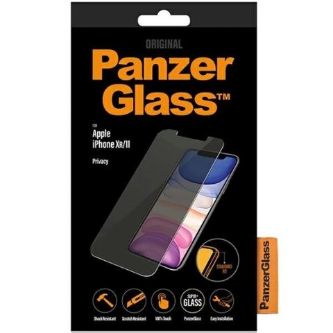 Szkło hartowane PanzerGlass Standard Fit prywatyzowane na iPhone XR / 11