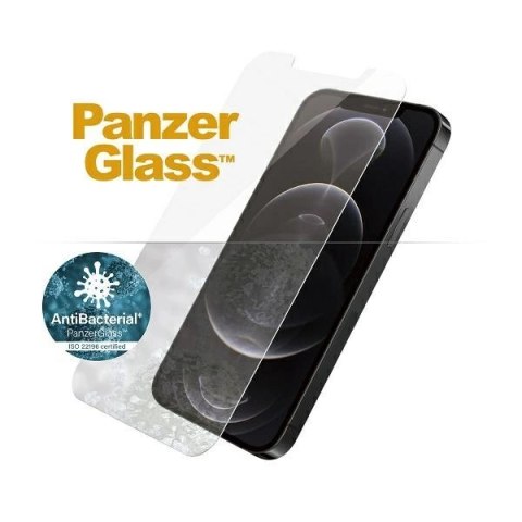 Szkło hartowane PanzerGlass Standard Super+ antybakteryjne na iPhone 12 / 12 Pro