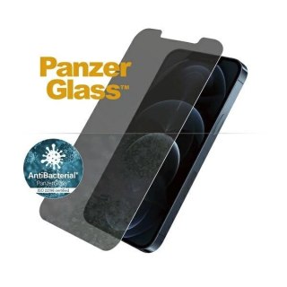 Szkło hartowane PanzerGlass Standard Super+ antybakteryjne prywatyzujące na iPhone 12 Pro Max