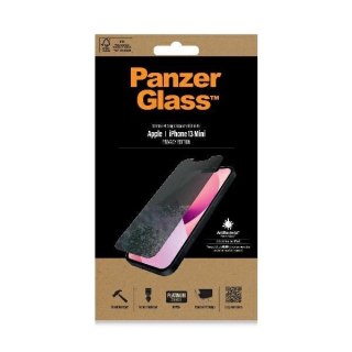 Szkło hartowane PanzerGlass Standard Super+ antybakteryjne prywatyzujące na iPhone 13 mini
