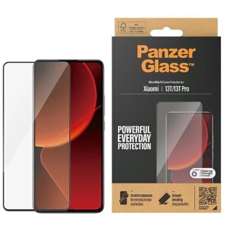 Szkło hartowane PanzerGlass Ultra-Wide Fit antybakteryjne na Xiaomi 13T / 13T Pro - z czarną ramką