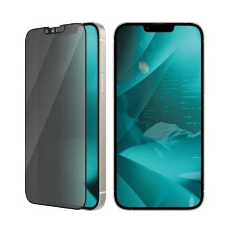 Szkło hartowane PanzerGlass Ultra-Wide Fit antybakteryjne prywatyzujące z pozycjonerem na iPhone 14 Plus / 13 Pro Max