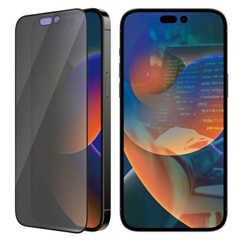Szkło hartowane PanzerGlass Ultra-Wide Fit antybakteryjne prywatyzujące z pozycjonerem na iPhone 14 Pro Max Szkło hartowane PanzerGlass Ultra-Wide Fit antybakteryjne prywatyzujące z pozycjonerem na iPhone 14 Pro Max
