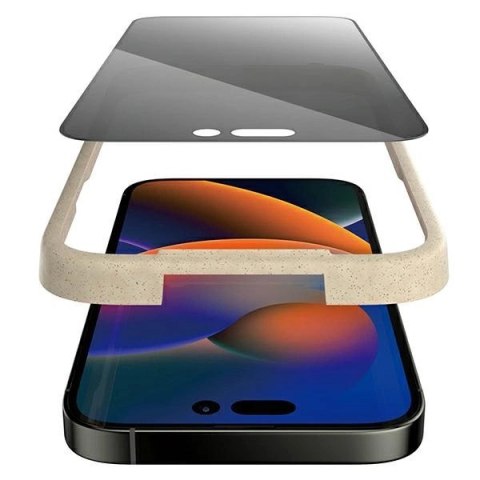Szkło hartowane PanzerGlass Ultra-Wide Fit antybakteryjne prywatyzujące z pozycjonerem na iPhone 14 Pro Max Szkło hartowane PanzerGlass Ultra-Wide Fit antybakteryjne prywatyzujące z pozycjonerem na iPhone 14 Pro Max