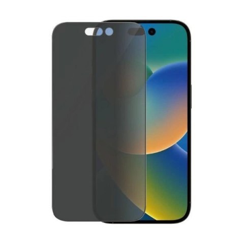 Szkło hartowane PanzerGlass Ultra-Wide Fit antybakteryjne prywatyzujące z pozycjonerem na iPhone 14 Pro