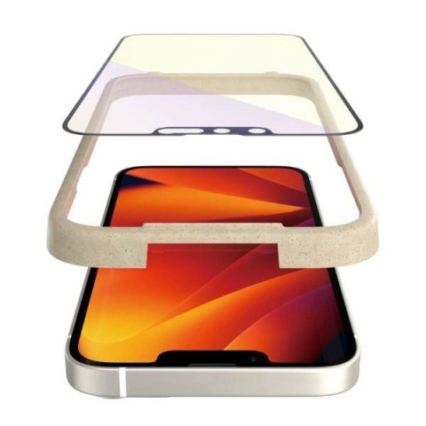Szkło hartowane PanzerGlass Ultra-Wide Fit antybakteryjne z filtrem niebieskiego światła i pozycjonerem na iPhone 14 / 13 Pro / Szkło hartowane PanzerGlass Ultra-Wide Fit antybakteryjne z filtrem niebieskiego światła i pozycjonerem na iPhone 14 / 13 Pro /