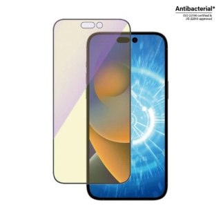 Szkło hartowane PanzerGlass Ultra-Wide Fit antybakteryjne z filtrem niebieskiego światła i pozycjonerem na iPhone 14 Pro Max