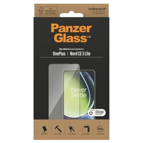 Szkło hartowane PanzerGlass Ultra-Wide Fit na OnePlus Nord CE 3 Lite Szkło hartowane PanzerGlass Ultra-Wide Fit na OnePlus Nord CE 3 Lite