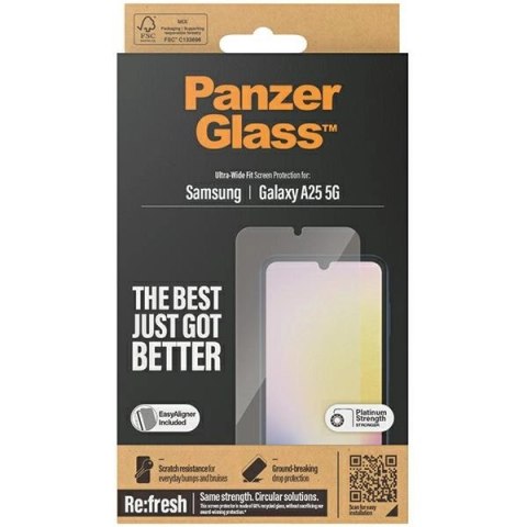 Szkło hartowane PanzerGlass Ultra-Wide Fit na Samsung Galaxy A25 5G Szkło hartowane PanzerGlass Ultra-Wide Fit na Samsung Galaxy A25 5G