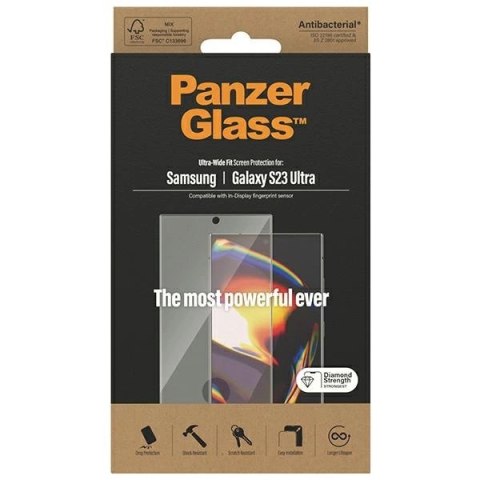 Szkło hartowane PanzerGlass Ultra-Wide Fit na Samsung Galaxy S23 Ultra S918
